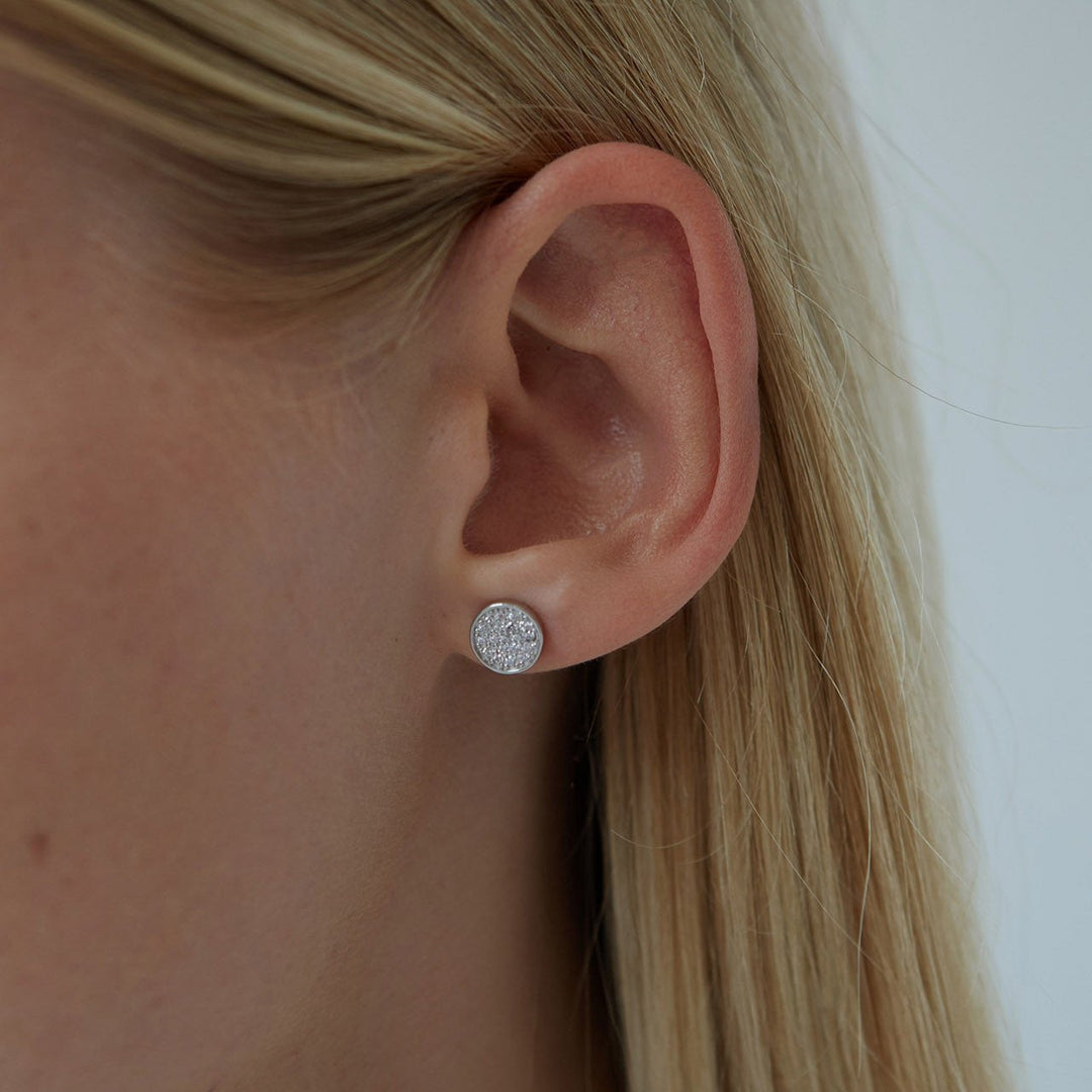 Auskarai „Round Stud“ 925 Sidabras
