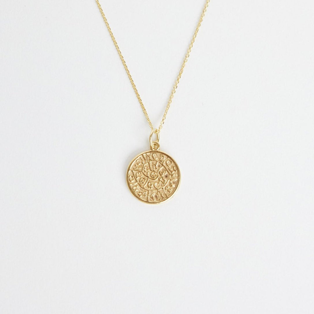 Pakabukas "Greek coin" 925 Sidabras (dengtas auksu)