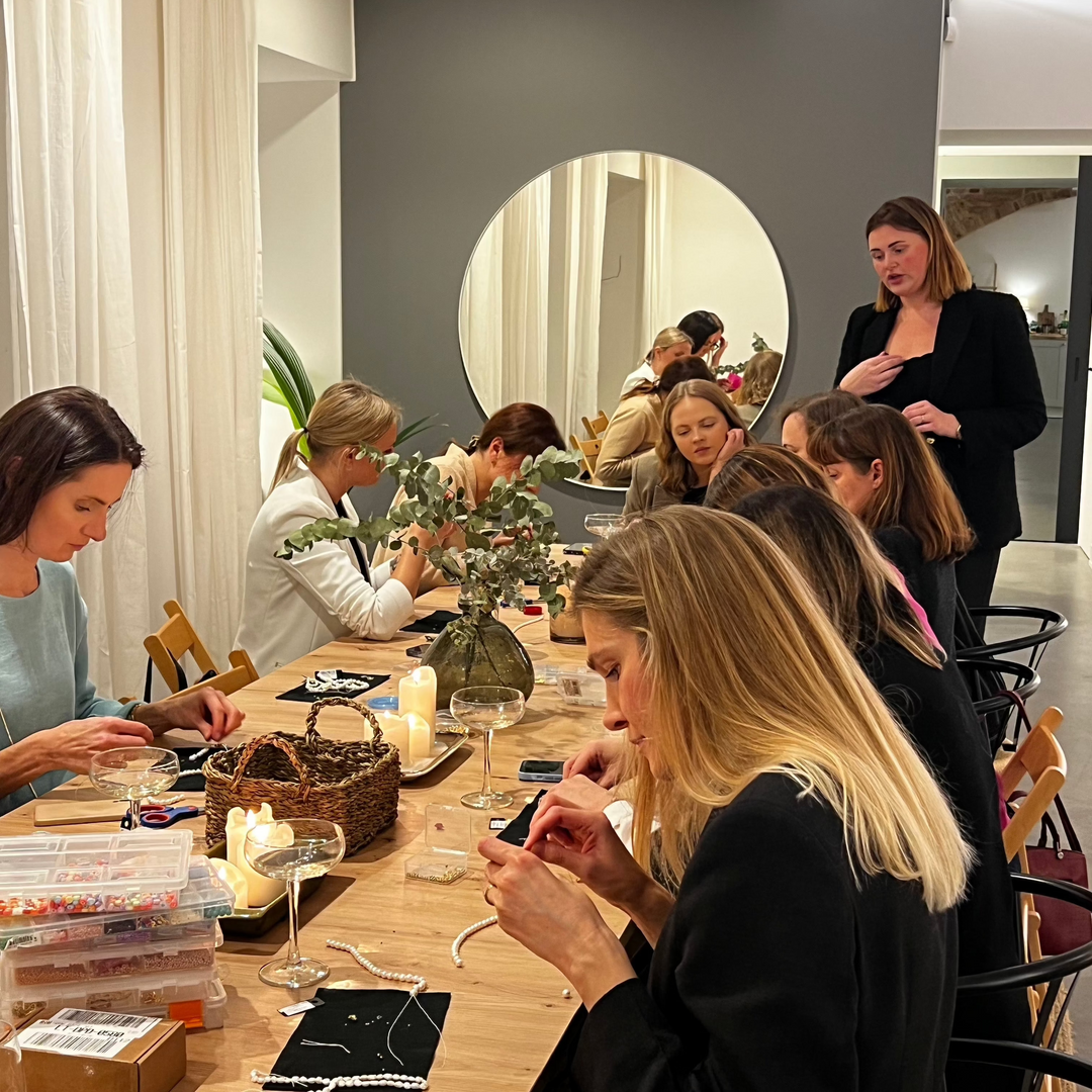 Dovanų kuponas - "PERLAI ir ŠAMPANAS" - papuošalų gamybos dirbtuvės