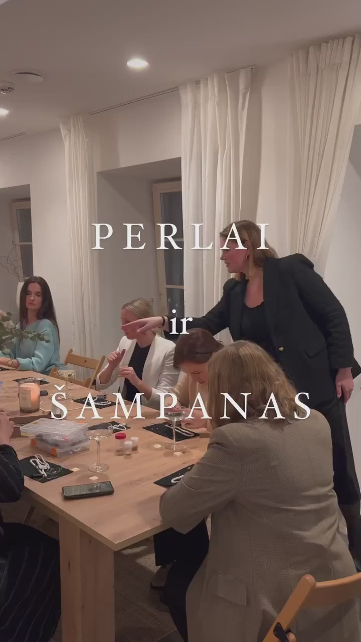 DOVANŲ KUPONAS - "PERLAI ir ŠAMPANAS" - papuošalų gamybos dirbtuvės!