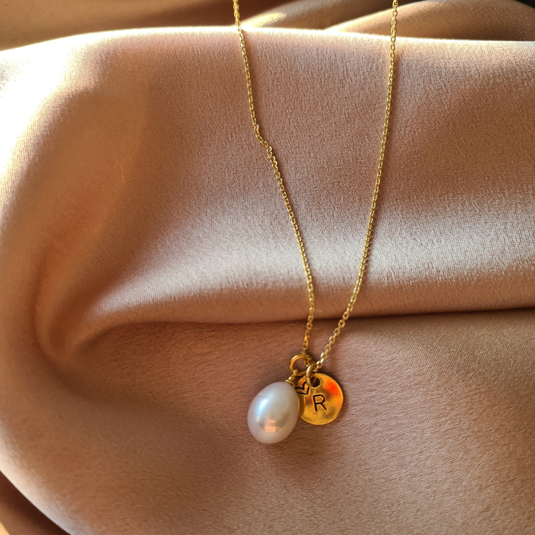 CodeM edition | Luxe pearl su graviravimu 925 Sidabras (padengtas auksu)
