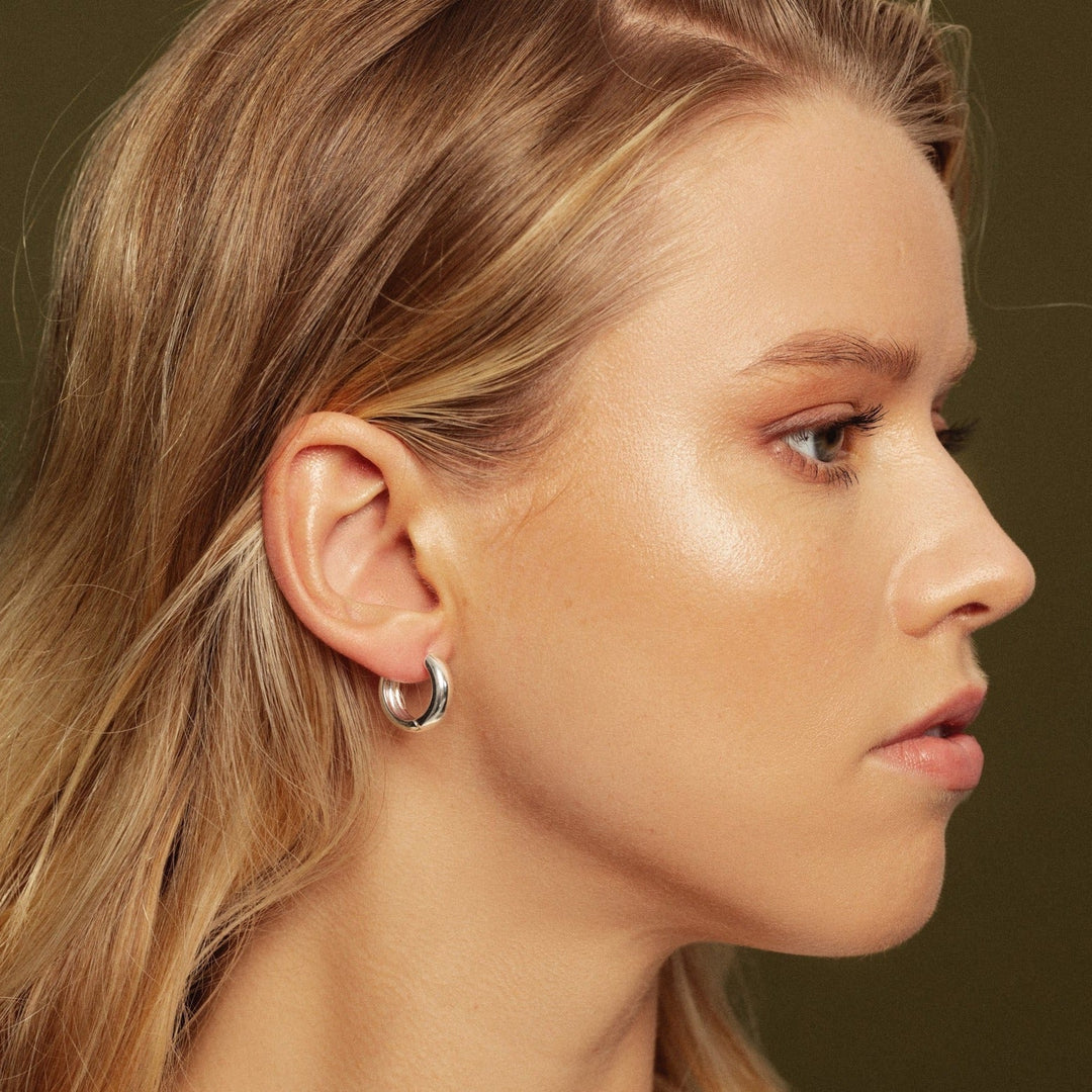 Auskarai „Janet Hoops“