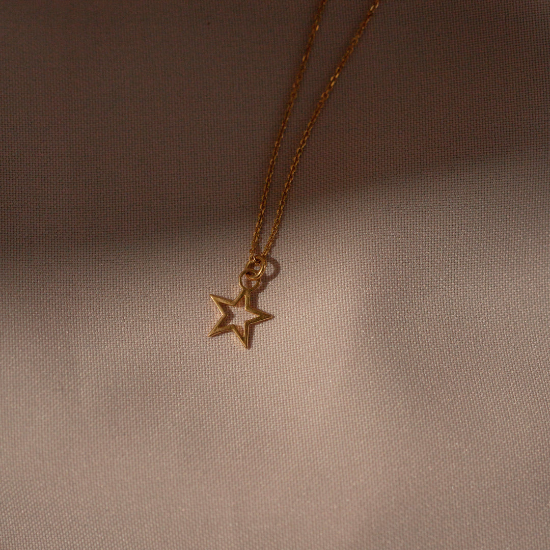 Pakabukas „Star“ 925 Sidabras (padengtas auksu)