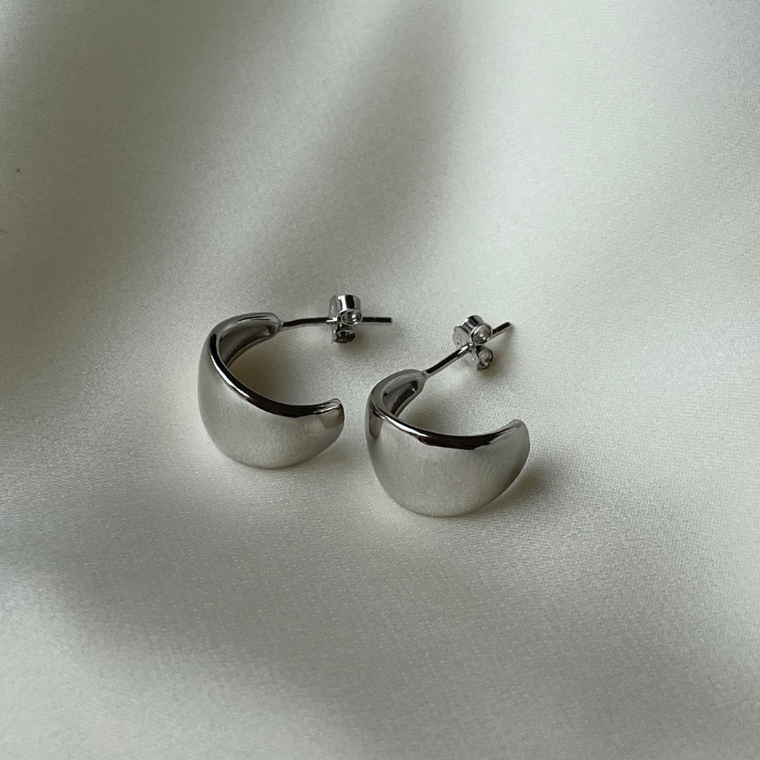 Auskarai "Dôme Hoops" Sidabras 925